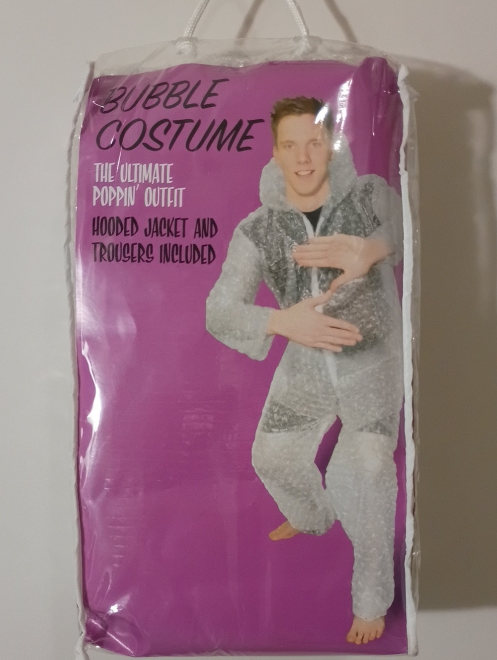Adult Bubble Costume Hooded Jacket and Pants - 2pc. Clear